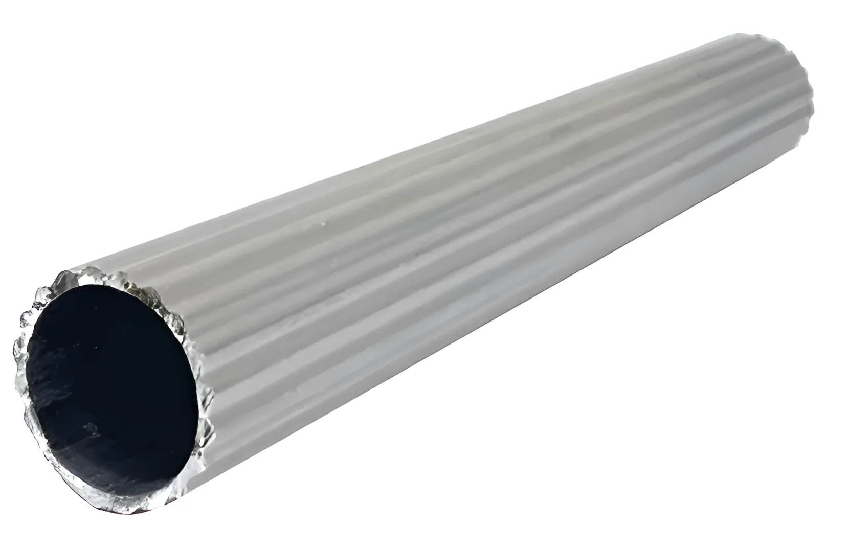 Buy Round Hollow Flutted Tubes Pipes Aluminium Extrusion Profile from Manufacturer & Wholeseller at Best Price